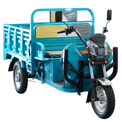 Electric Cargo Tricycle 3 Wheel Electric Dumper Tricycle for Adults 60V/1000W Cargo Tricycles with Front Disc + Rear Drum Brake