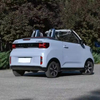 High Speed Wuling Hongguang Mini EV Microcar 2-door 2-seat Soft Top Convertible 280km Range 100km/h